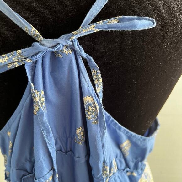 Converse One Star sundress blue floral, spaghetti straps, women's size L - Picture 8 of 11